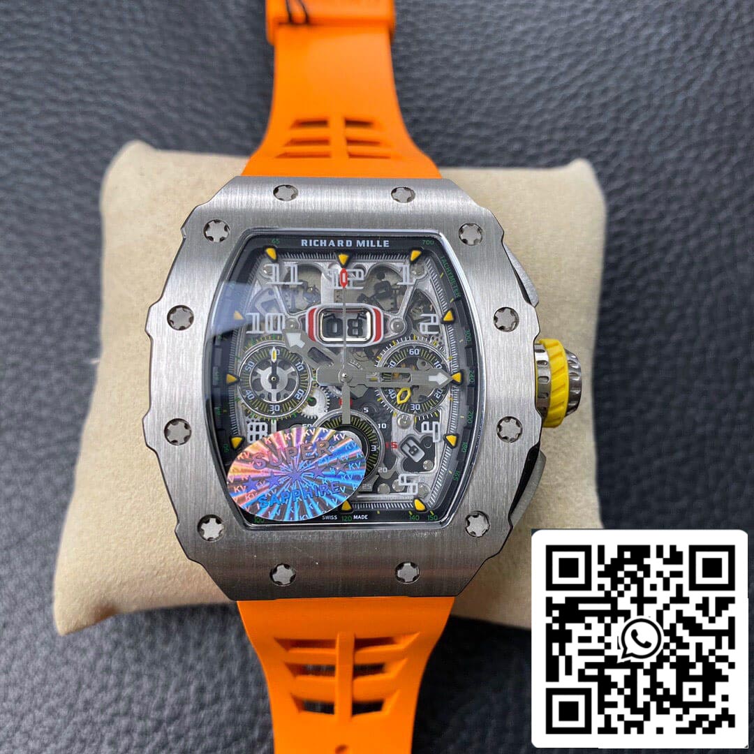 Richard Mille RM11 03 1 1 Best Edition KV Factory Orange Strap