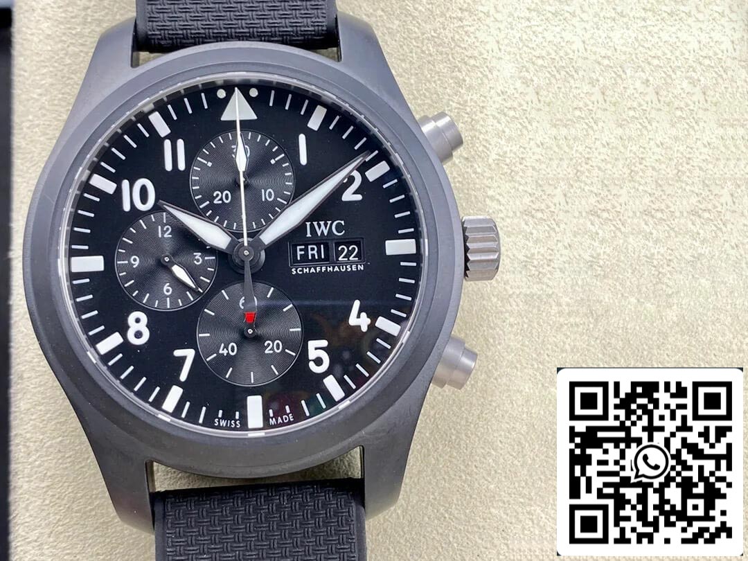 IWC Pilot TOP GUN IW389101 1 1 Best Edition TPS Factory Black