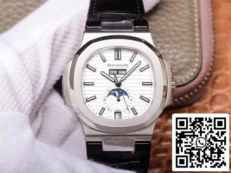 Patek Philippe Nautilus 5726/1A-010 1:1 Best Edition PF Factory Black Strap Swiss ETA324