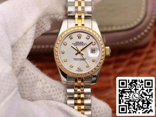 Rolex Lady Datejust 28 mm 1:1 Best Edition Schweizer NH05-Uhrwerk, silbernes Zifferblatt