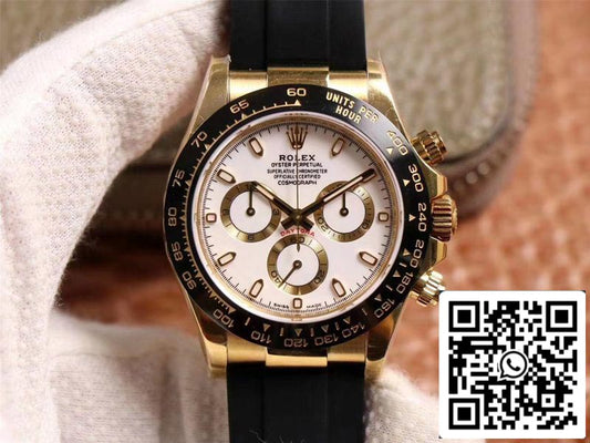 Rolex Daytona M116518LN-0041 1:1 Best Edition Noob Factory White Dial Swiss ETA4130