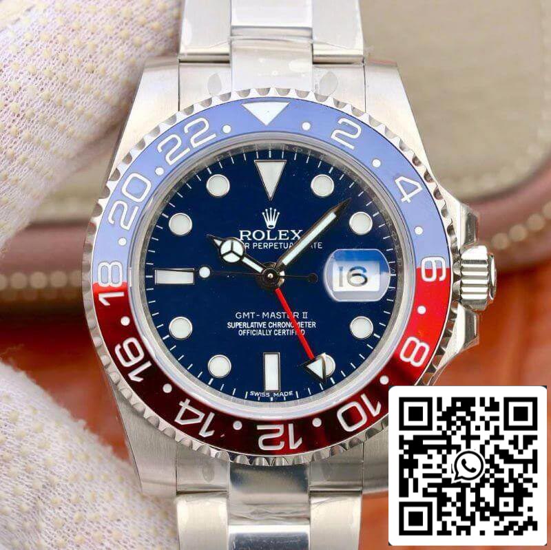 Rolex GMT Master II 126710BLRO EW Montres mécaniques d'usine 1:1 Meilleure édition suisse ETA 2836