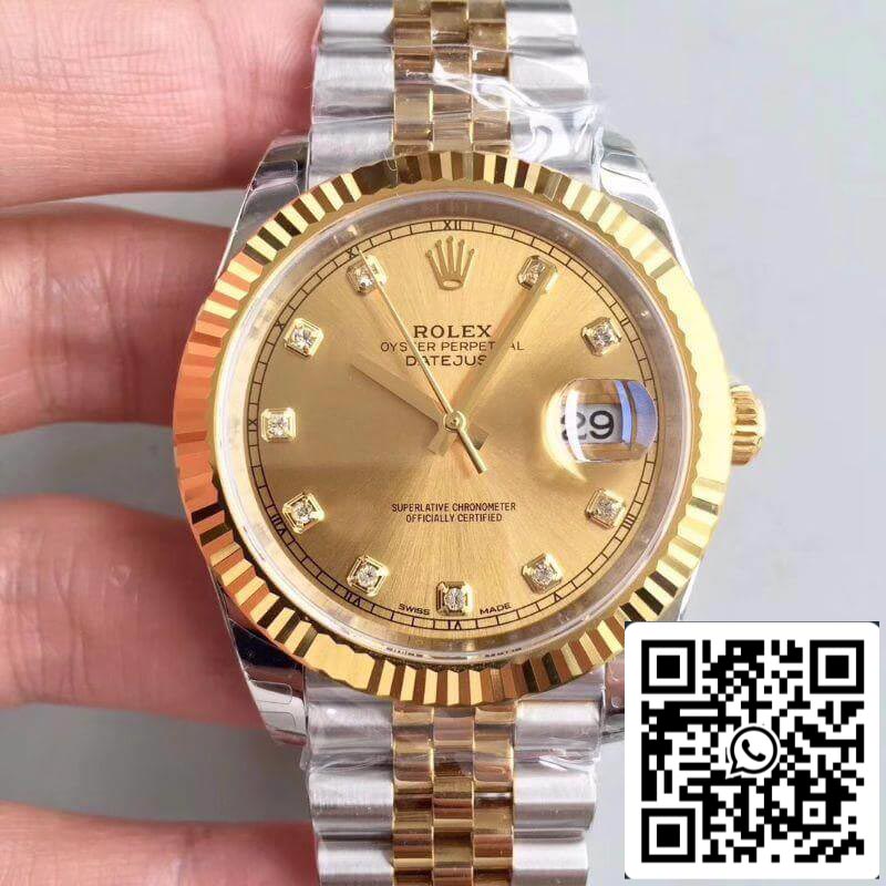 Rolex Datejust II M126333-0012 EW Factory 1:1 Best Edition Swiss ETA3255 Armband aus Edelstahl 410L und 18 Karat Gelbgold