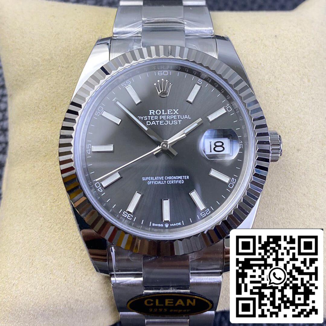 Rolex Datejust M126334-0013 1:1 Best Edition Clean Factory Graues Zifferblatt