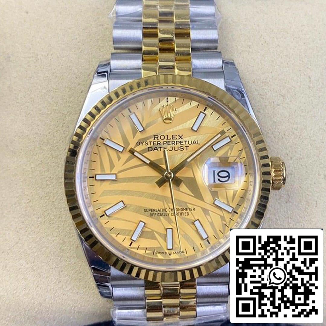 Rolex Datejust M126233-0037 1:1 Best Edition EW Factory Yellow Gold