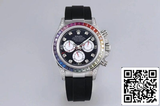 Rolex Daytona 116599RBOW 1:1 Meilleure édition BL Factory Cadran noir Suisse ETA4130