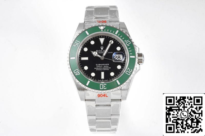 Rolex Submariner Date M126610LV-0002 41MM 1:1 Meilleure édition ROF Factory Cadran noir Suisse ETA2824