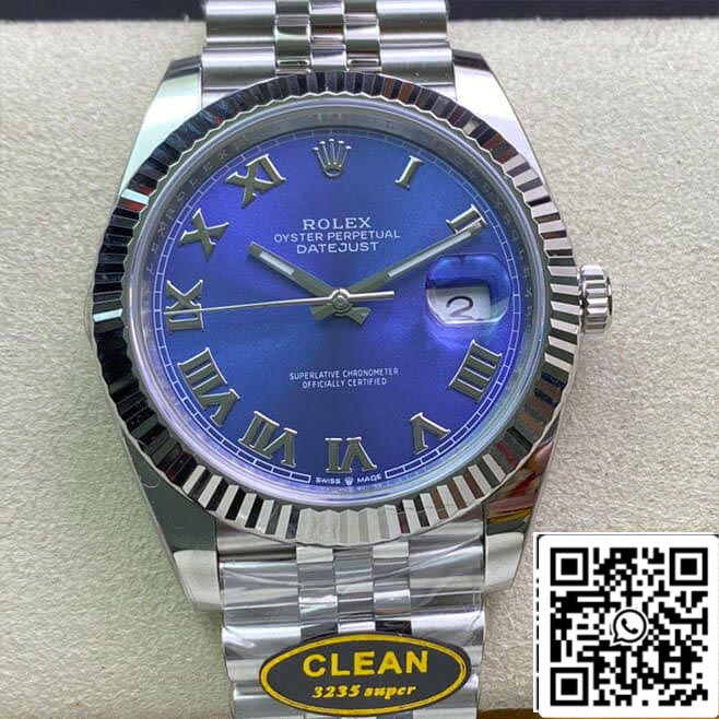 Rolex Datejust M126334-0026 1:1 Best Edition Clean Factory Blaues Zifferblatt