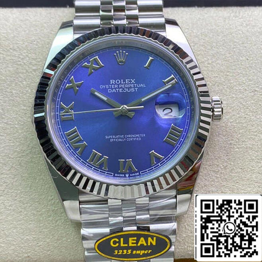 Rolex Datejust M126334-0026 1:1 Meilleure édition Clean Factory Cadran bleu