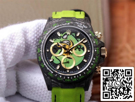 Rolex Daytona Cosmos Green Exploded Dragon 1:1 Meilleure édition WWF Factory Swiss ETA7750