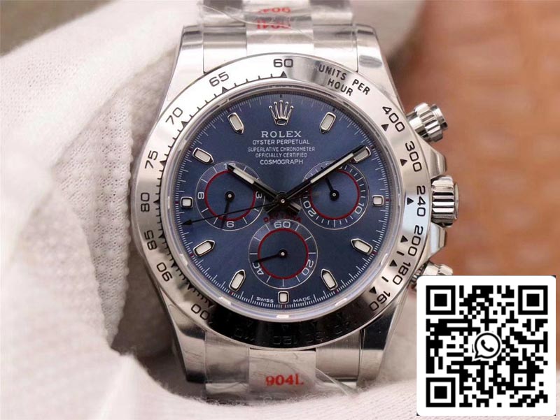 Rolex Daytona Cosmograph 116509-78599 1:1 Meilleure édition Noob Factory Cadran bleu Suisse ETA4130