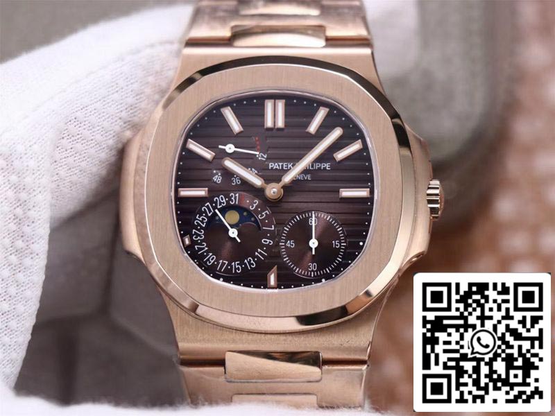 Patek Philippe Nautilus 5712/1A-001 1:1 Best Edition PF Factory Schweizer Uhrwerk aus Roségold