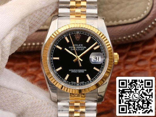 Rolex Datejust 126233 36 mm AR Factory mechanische Uhren 1:1 Best Edition Swiss ETA3135 zweifarbiges Armband