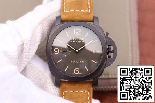 Panerai Luminor PAM386 VS Factory 1:1 Meilleure édition suisse ETA P9000 Cadran et aiguilles gris superluminés