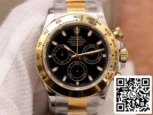 Rolex Daytona Cosmograph M116503-0004 1:1 Meilleure édition Noob Factory Cadran noir Suisse ETA4130