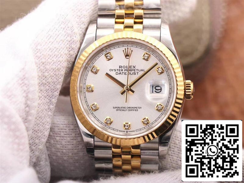 Rolex Datejust 126233 1:1 Best Edition EW Factory White Dial Swiss ETA3235