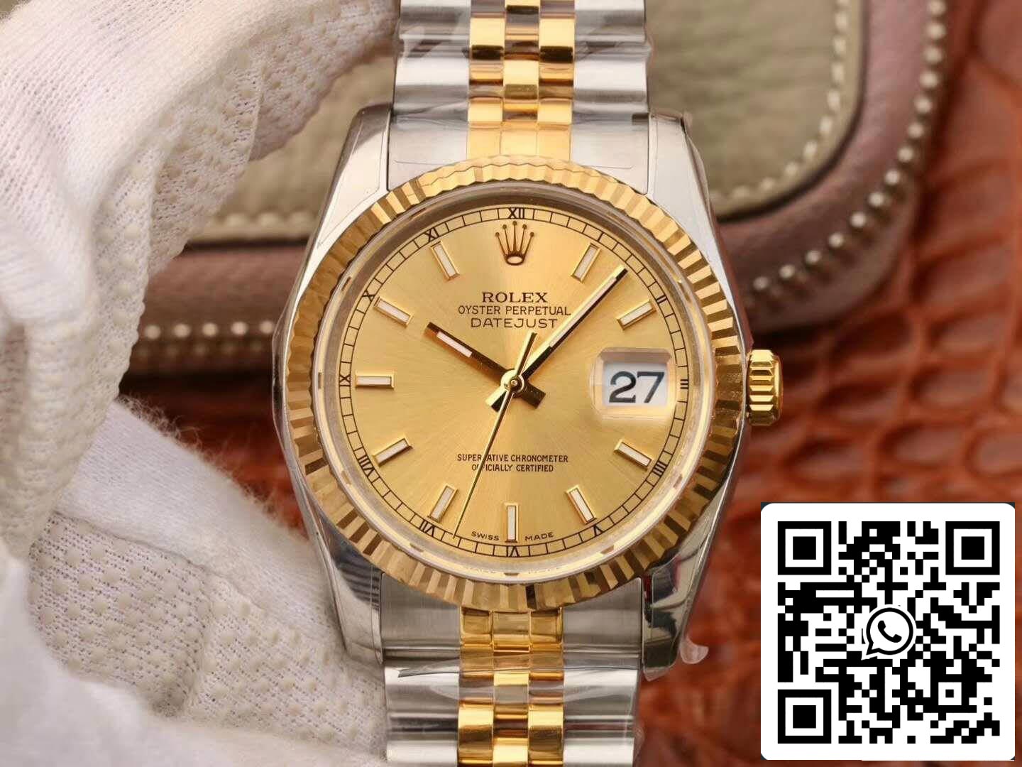 Rolex Datejust II 116333 AR Factory 1:1 Meilleure édition suisse ETA3135 Cadran champagne