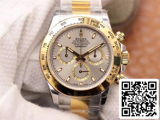 Rolex Daytona Cosmograph M116503-0002 1:1 Meilleure édition Noob Factory Cadran gris Suisse ETA4130