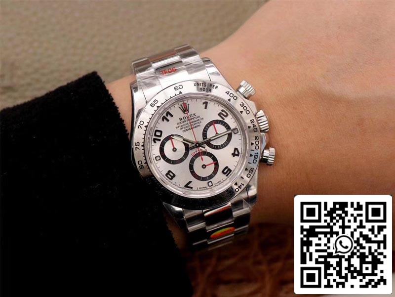 Rolex Daytona Cosmograph 116509-78599 1:1 Meilleure édition Noob Factory Cadran blanc Suisse ETA4130