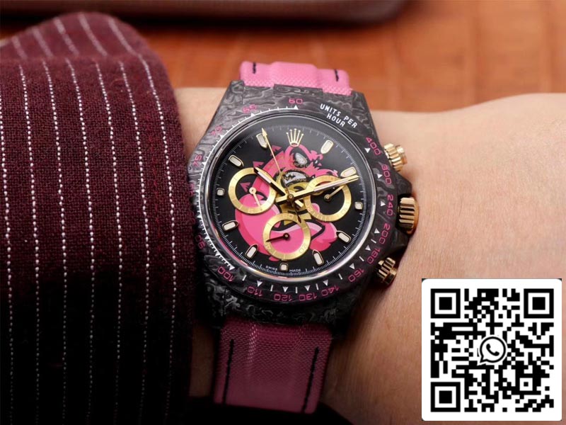 Rolex Daytona Cosmos Pink Exploded Dragon 1:1 Meilleure édition WWF Factory Swiss ETA7750