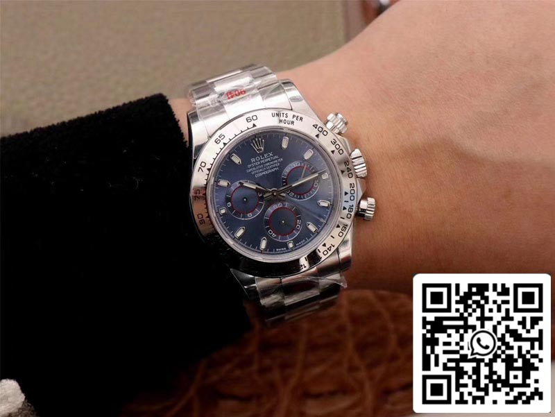 Rolex Daytona Cosmograph 116509-78599 1:1 Meilleure édition Noob Factory Cadran bleu Suisse ETA4130