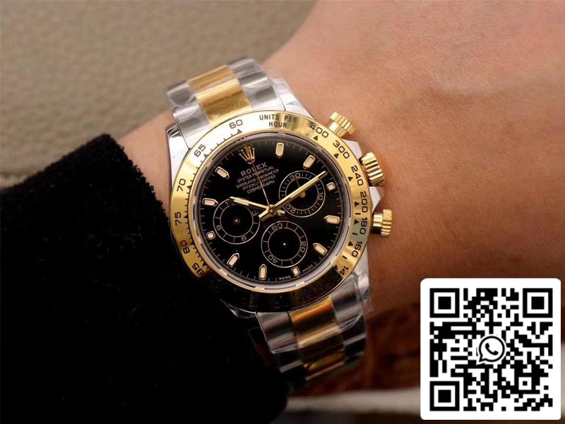 Rolex Daytona Cosmograph M116503-0004 1:1 Meilleure édition Noob Factory Cadran noir Suisse ETA4130