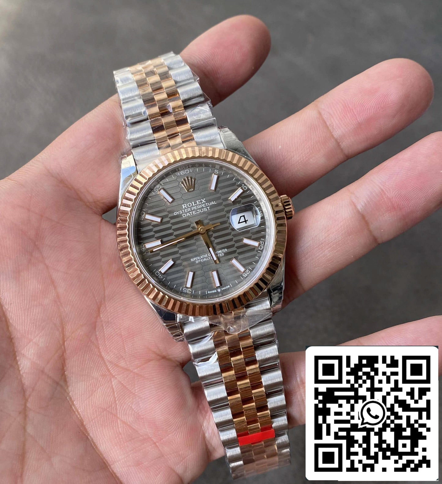 Rolex Datejust M126231-0029 36MM 1:1 Meilleure édition VS Cadran gris d'usine