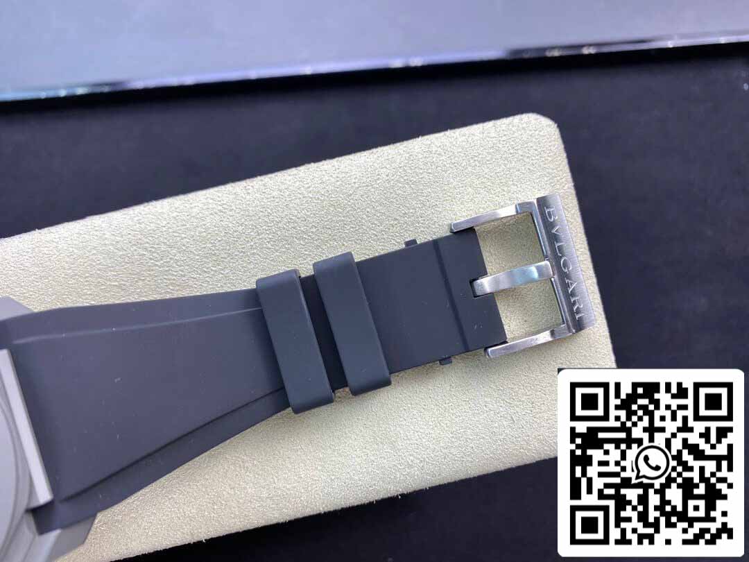 Bvlgari Octo Finissimo 1:1 Meilleure édition BV Factory V2 Bracelet en caoutchouc