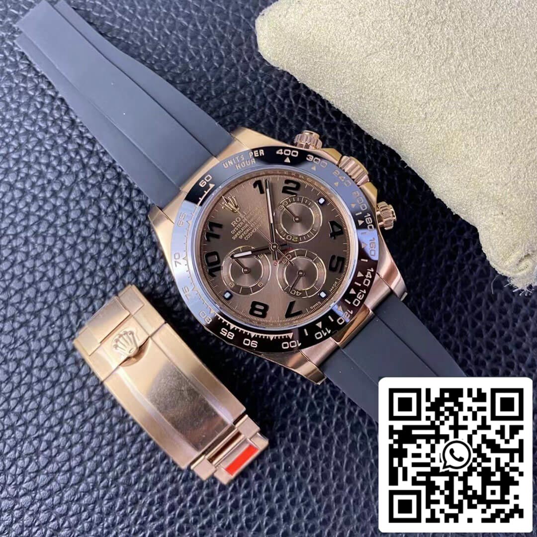 Rolex Cosmograph Daytona M116515LN-0015 1:1 Meilleure édition Clean Factory V3 Bracelet en caoutchouc