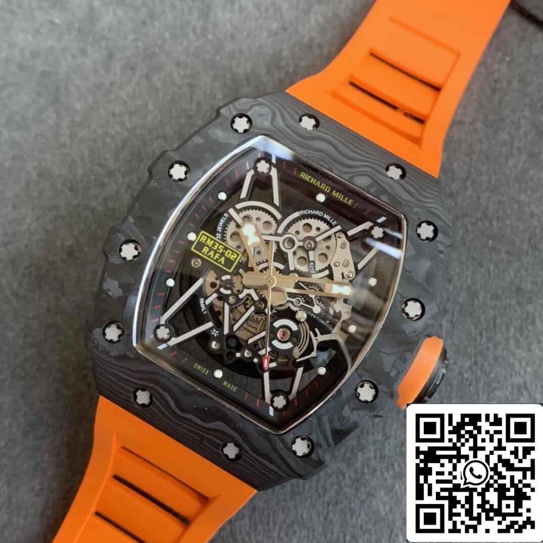 Richard Mille RM35-02 1:1 Best Edition KV Factory V3 Orange Strap