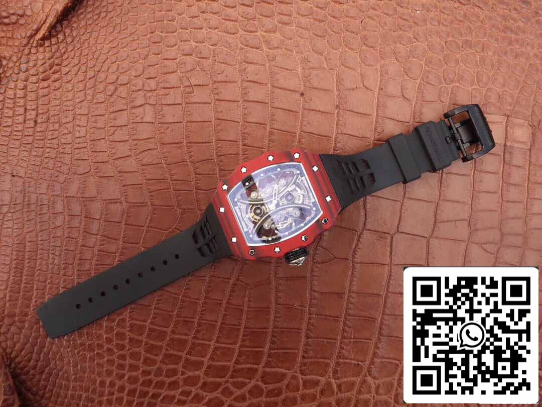 Richard Mille RM53-01 1:1 Best Edition KV Factory TPT Carbon Fiber Black Strap