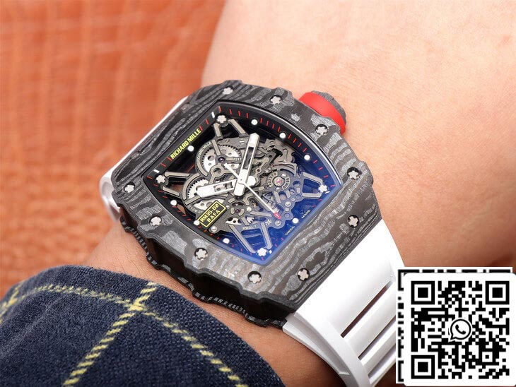 Richard Mille RM35-02 1:1 Best Edition ZF Factory White Rubber Strap