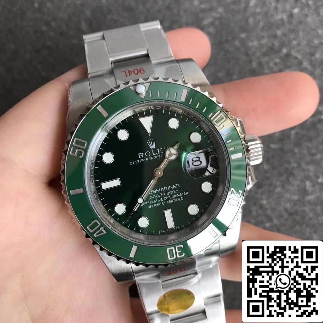 Rolex Submariner 116610LN 1:1 Best Edition Noob Factory V12 Green Circle