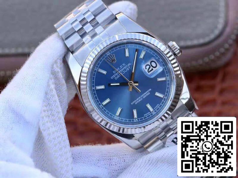 Rolex Datejust 36 mm M126334-0002 AR Factory 1:1 Meilleure édition suisse ETA3135 Cadran bleu