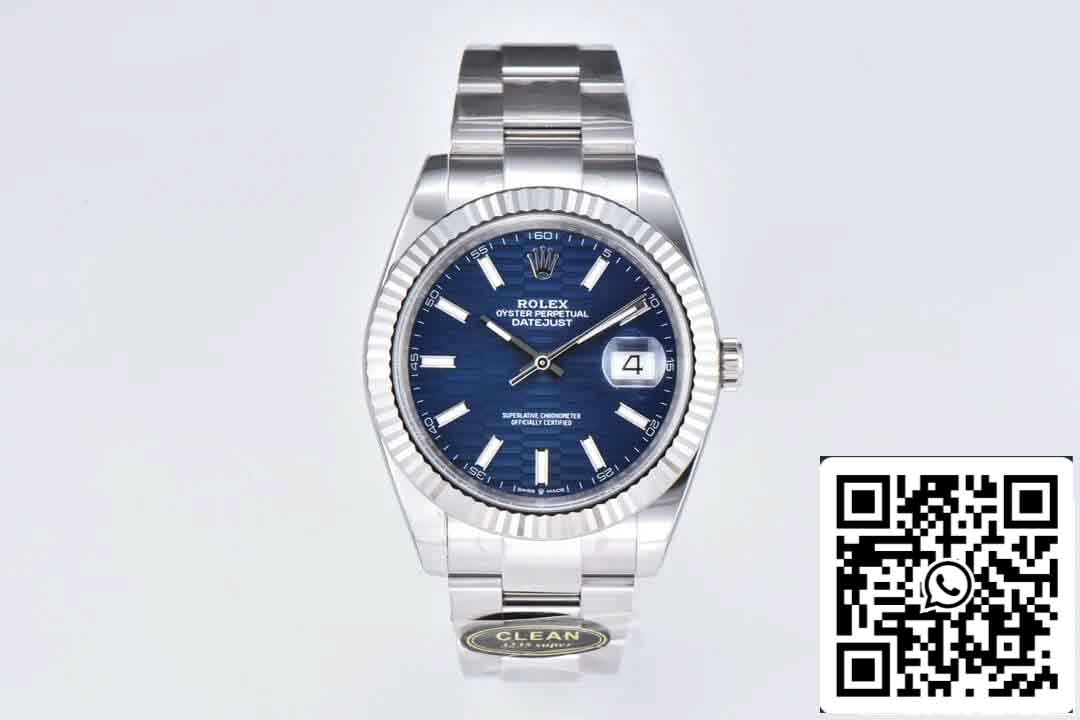 Rolex Datejust 41MM M126334-0031 1:1 Meilleure édition Clean Factory Cadran bleu Bracelet Oyster