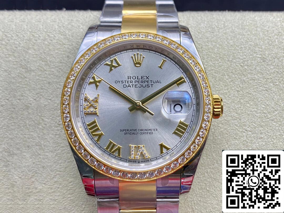 Rolex Datejust M126283RBR-0018 1:1 Meilleure édition EW Factory Cadran argenté