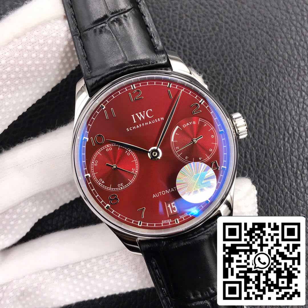 IWC Portugieser IW500714 1:1 Best Edition YL Factory Burgundy Red Dial