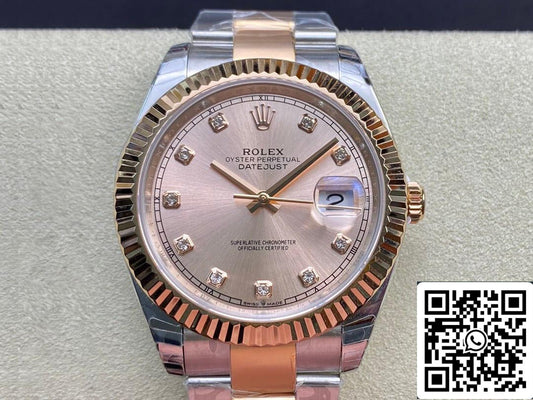 Rolex Datejust M126331-0007 41MM 1:1 Best Edition EW Factory V3 Pink Dial