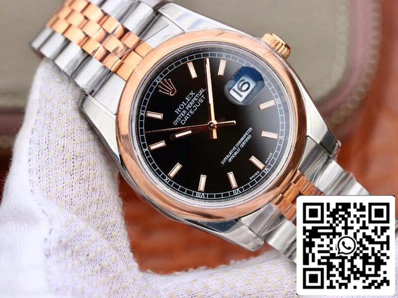 Rolex Datejust 36MM 126231 AR Factory Men Watches 1:1 Best Edition Swiss ETA3135 Black Dial