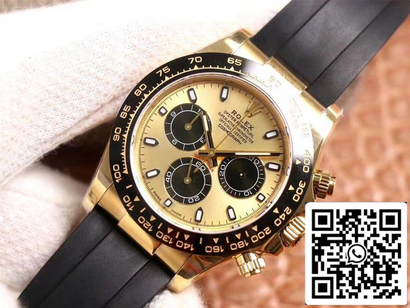 Rolex Daytona M116518LN-0048 1:1 Meilleure édition Noob Factory Cadran Champagne Suisse ETA4130