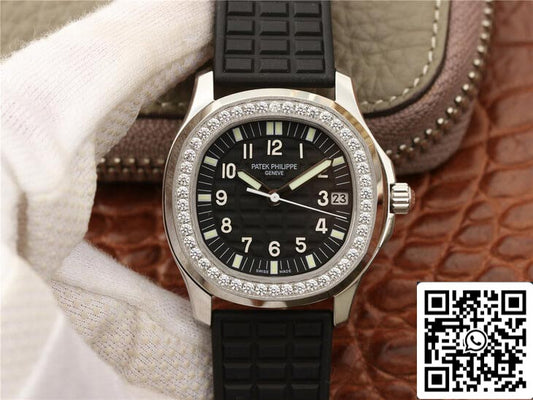 Patek Philippe Aquanaut 5067A-001 1:1 Best Edition PPF Factory Diamond Black Dial