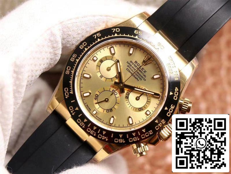 Rolex Daytona M116518LN-0042 1:1 Meilleure édition Noob Factory Cadran Champagne Suisse ETA4130