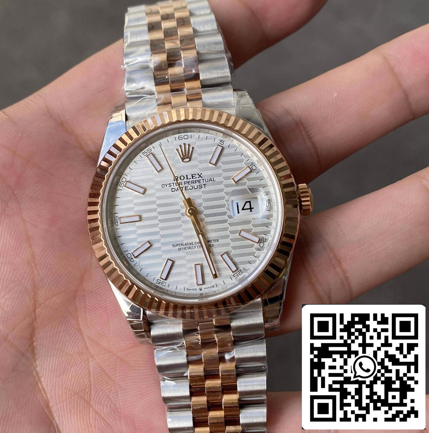 Rolex Datejust M126331-0018 41MM 1:1 Meilleure édition VS Cadran argenté d'usine