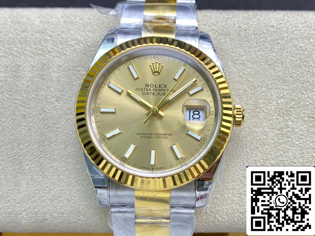 Rolex Datejust M126333-0009 Bracelet Oyster 41 mm VS Acier inoxydable d'usine