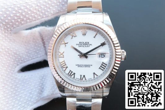 Rolex Datejust M126334-0023 1:1 Best Edition EW Factory White Dial