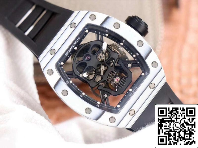 Richard Mille RM052-01 1:1 Best Edition JB Factory White Ceramic Swiss Tourbillon