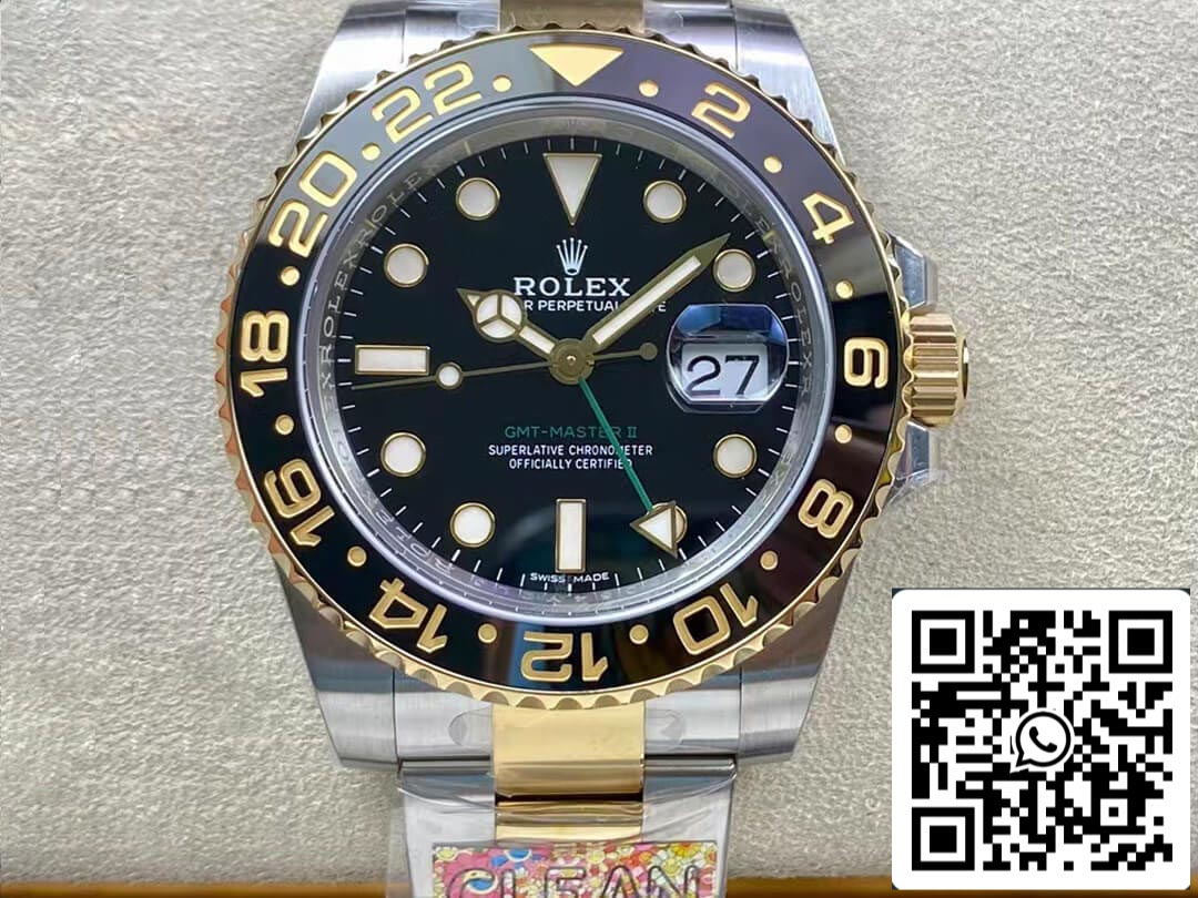 Rolex GMT Master II 116713-LN-78203 1:1 Best Edition Clean Factory Black Dial