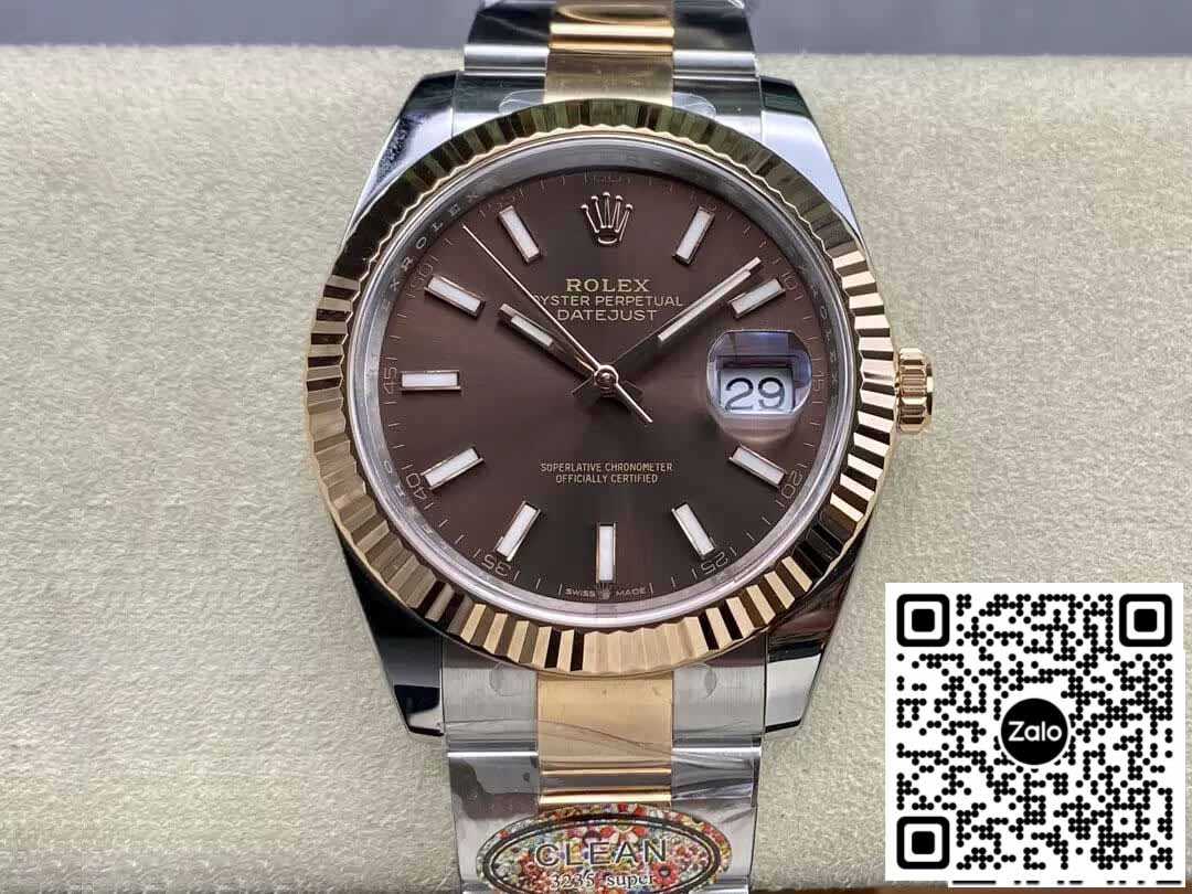 Rolex Datejust 41MM M126331-0001 1:1 Meilleure édition Cadran Chocolat Clean Factory