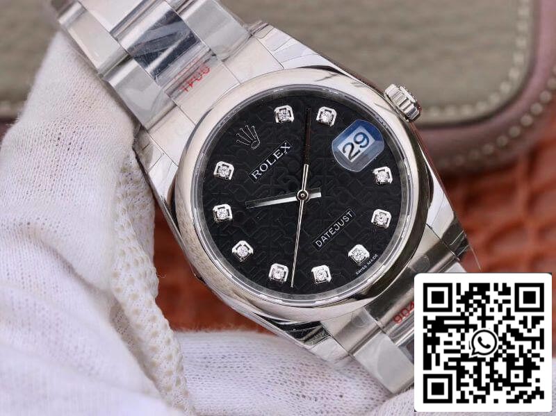 Rolex DateJust 116200 DJ Factory 1:1 Meilleure édition suisse ETA2836 Cadran d'ordinateur noir