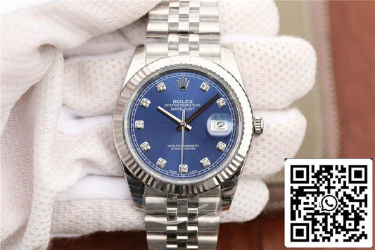 Rolex Datejust M126334-0016 1:1 Best Edition EW Factory Diamond Blue Dial